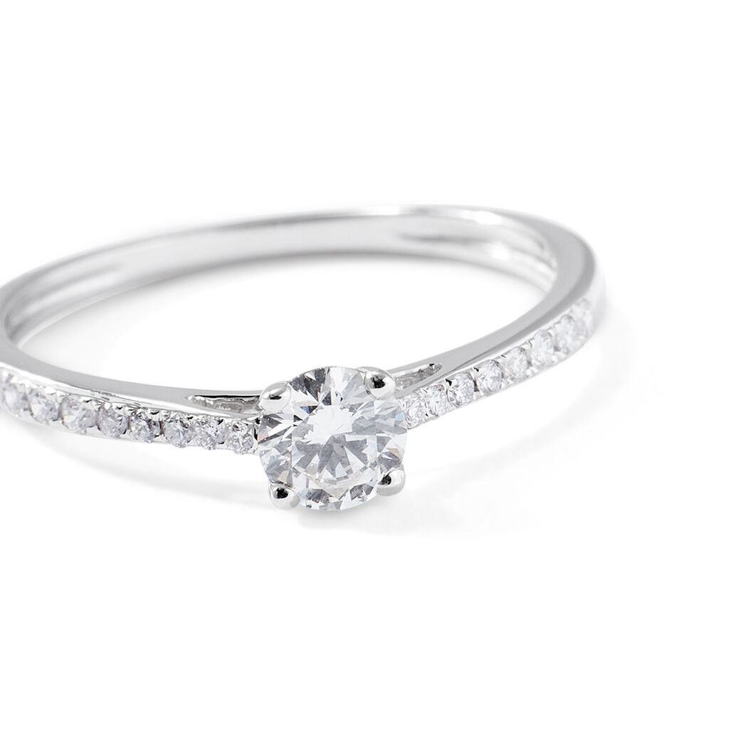 Anello Solitario Diamade Oro Bianco Diamante Lab-Grown - Anelli con Pietre Donna | Stroili