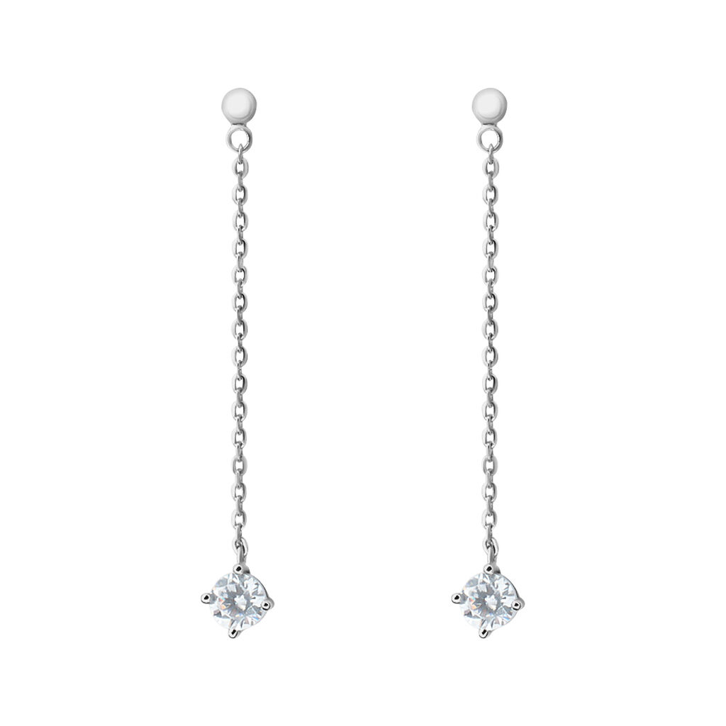 Orecchini Pendenti Punto Luce Silver Elegance Argento Rodiato Cubic Zirconia - Orecchini Pendenti Donna | Stroili