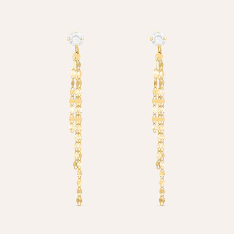 Orecchini Pendenti Claire Oro Giallo Cubic Zirconia - Orecchini Pendenti Donna | Stroili