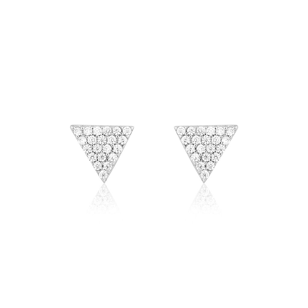 Orecchini Lobo Silver Shine Argento Rodiato Cubic Zirconia - Orecchini a Lobo Donna | Stroili