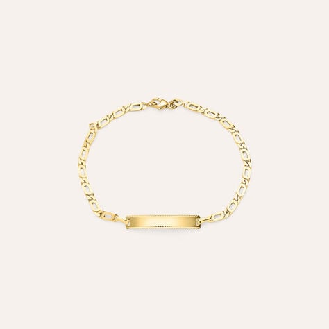 Bracciale Con Targhetta Holy Oro Giallo - Bracciali con Incisione Bambino | Stroili