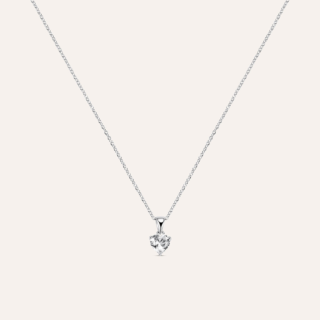 Collana Punto Luce Silver Elegance Argento Rodiato Cubic Zirconia