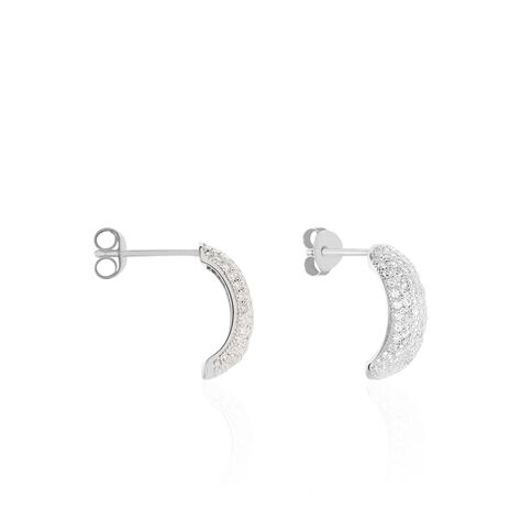 Orecchini Lobo Silver Shine Argento Rodiato Cubic Zirconia - Orecchini a Lobo Donna | Stroili