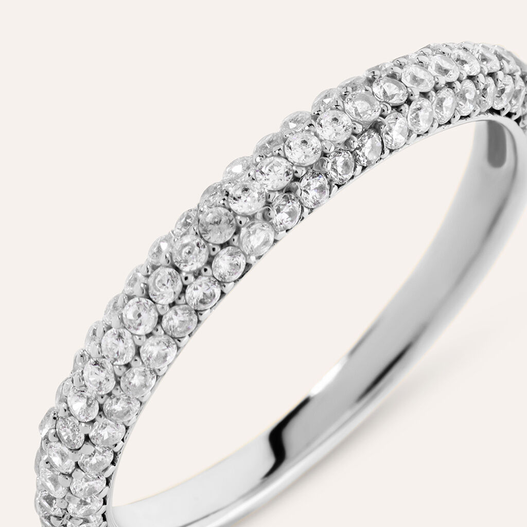 Anello Fedina Desideria Argento Nobile Rodiato Cubic Zirconia