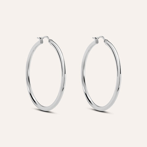 Orecchini A Cerchio Moonlight Acciaio - Orecchini a Cerchio Donna | Stroili