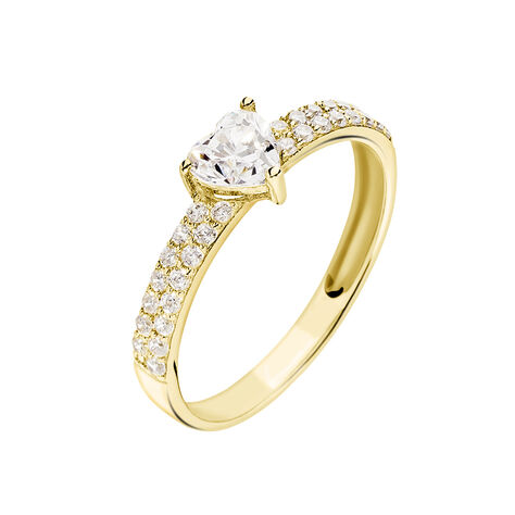 Anello Solitario Claire Oro Giallo Cubic Zirconia - Anelli con Pietre Donna | Stroili