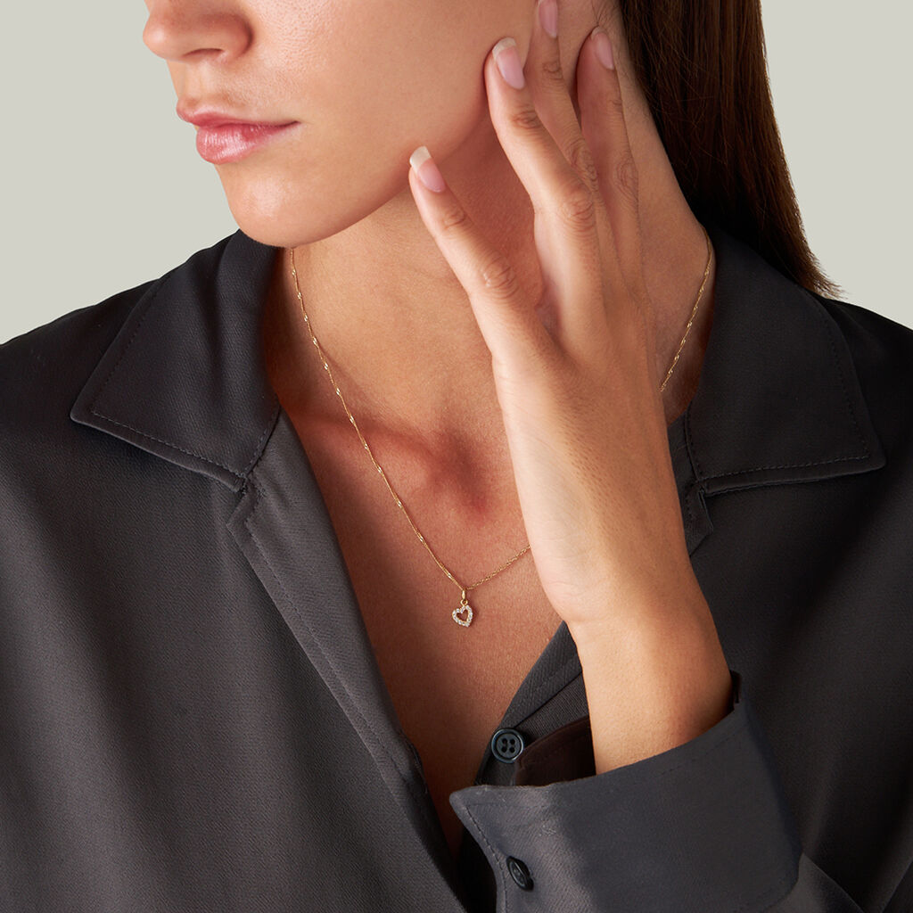 Pendente Poème Oro Giallo Cubic Zirconia - Ciondoli Donna | Stroili