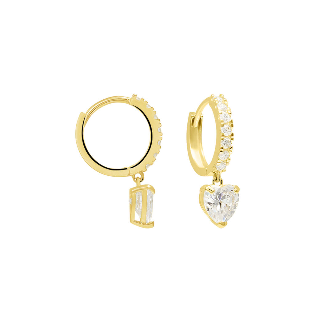 Orecchini A Cerchio Toujours Oro Giallo Cubic Zirconia - Orecchini a Cerchio Donna | Stroili