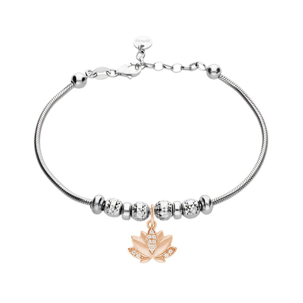 Pendente Love Beats Argento Rosa Cubic Zirconia - Ciondoli Donna | Stroili