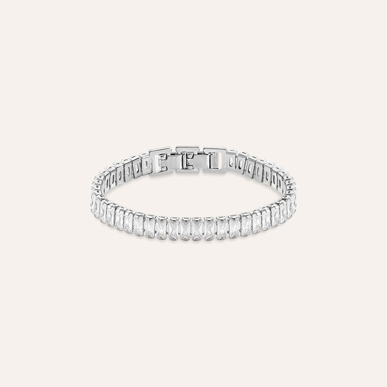 Bracciale Tennis Romantic Shine Metallo Cristallo - Bracciali Tennis Donna | Stroili