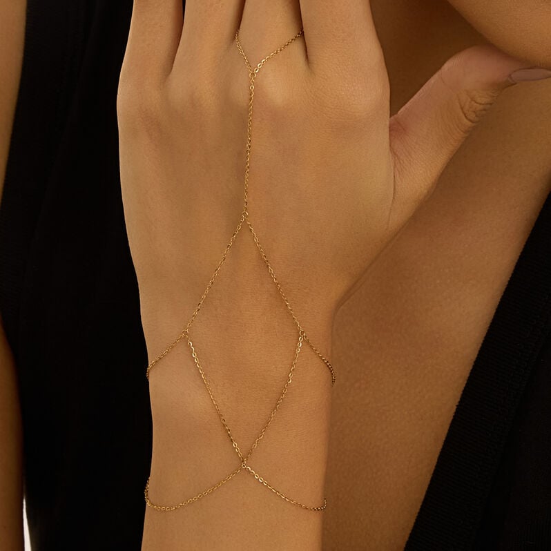 Baciamano Beverly Oro Giallo - Bracciali Amicizia Donna | Stroili