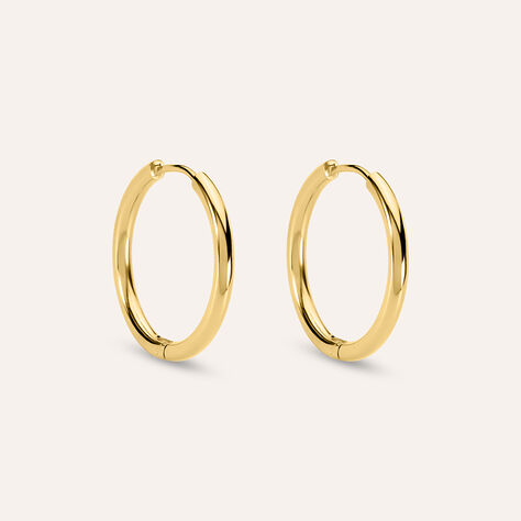 Orecchini A Cerchio Radiance Acciaio Dorato - Orecchini a Cerchio Donna | Stroili