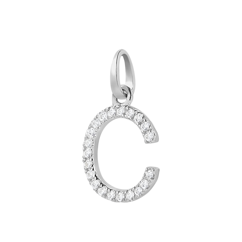 Pendente Poème Oro Bianco Cubic Zirconia - Ciondoli Donna | Stroili