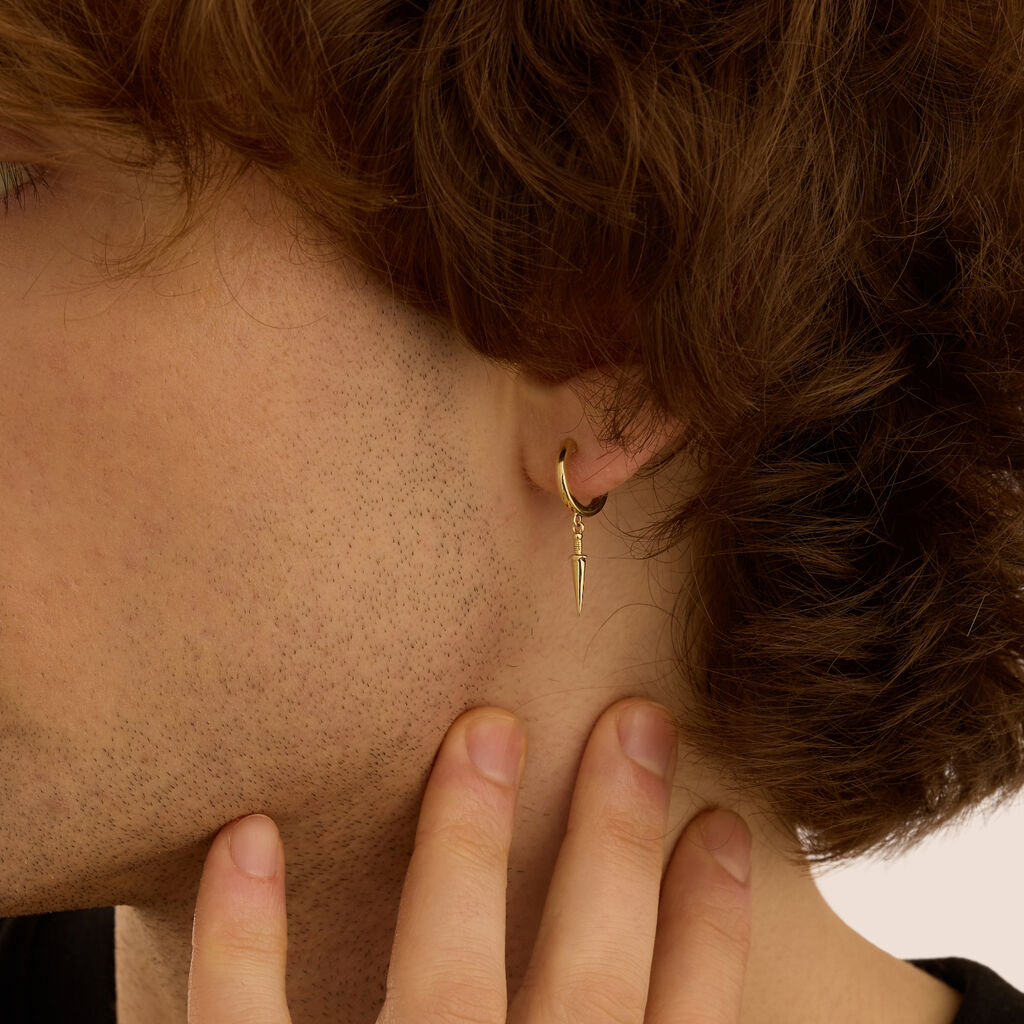 Mono Orecchino A Cerchio L'homme Or Oro Giallo