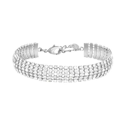 Bracciale Tennis Romantic Shine Metallo Cristallo - Bracciali Tennis Donna | Stroili