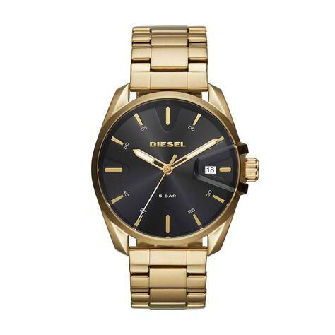 Diesel orologio solotempo in acciaio gold con quadrante nero - Orologi Uomo | Stroili
