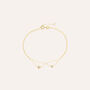 Bracciale Doppio Punto Luce Claire Oro Giallo Cubic Zirconia