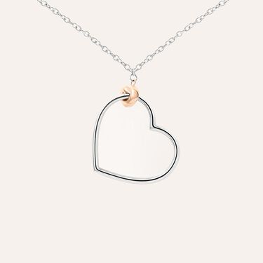 Collana Sunrise Acciaio Bicolore Bianco / Rosa