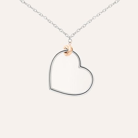 Collana Sunrise Acciaio Bicolore Bianco / Rosa - Collane Donna | Stroili