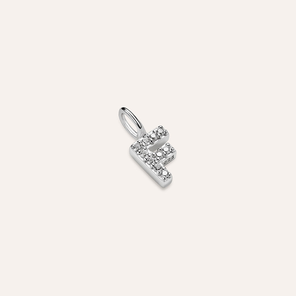 Pendente Love Beats Argento Rodiato Cubic Zirconia