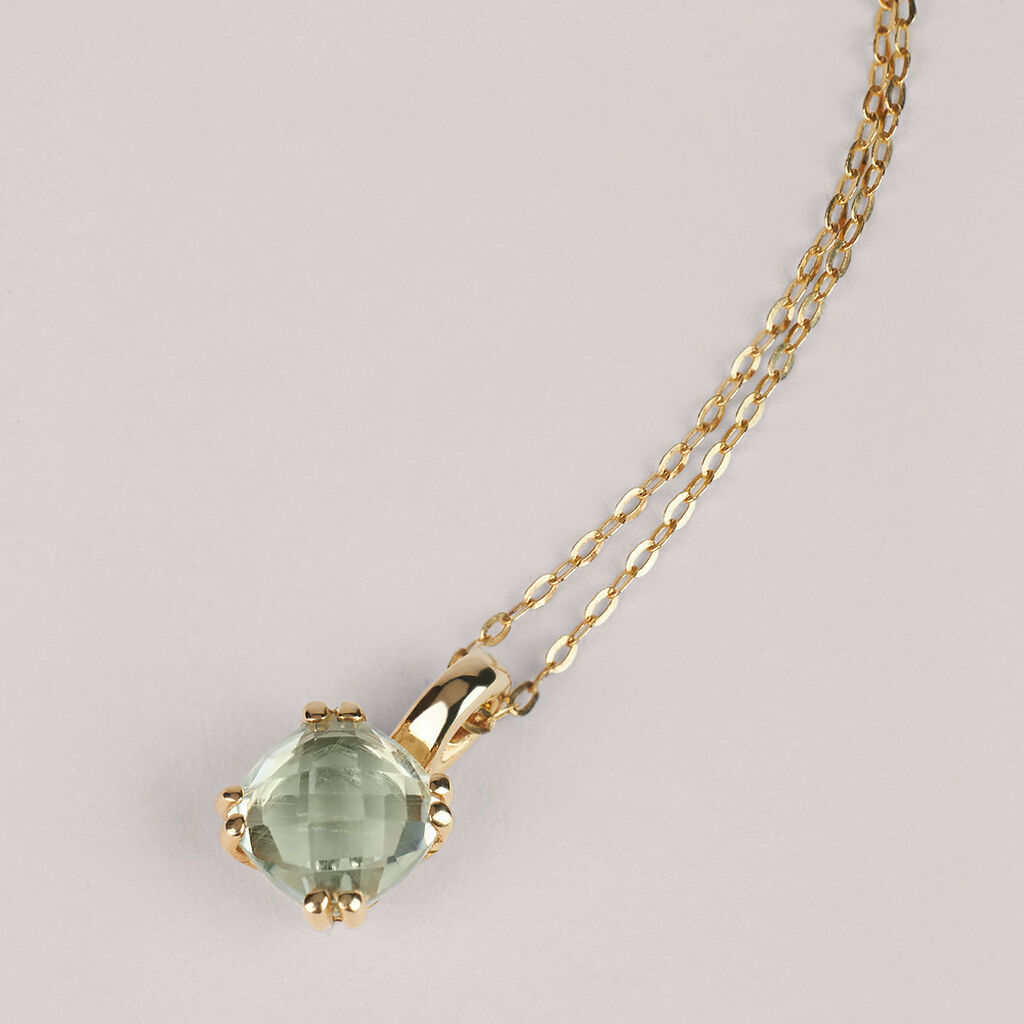 Collana Punto Luce Am&eacute;lie Oro Giallo Ametista