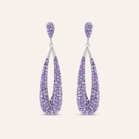 Orecchini Pendenti Aura Acciaio Cristallo - Orecchini Pendenti Donna | Stroili