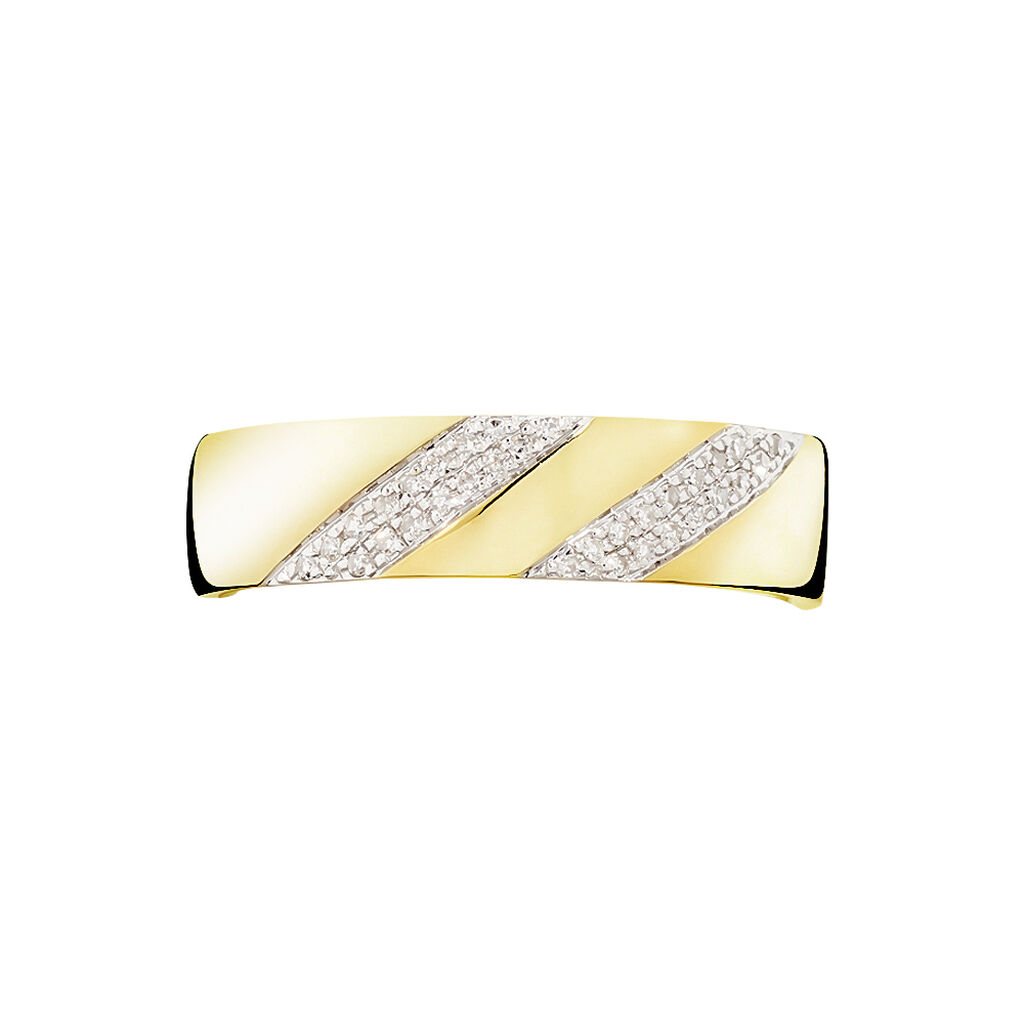 Anello Fascia Sophia Oro Giallo Diamante - Anelli con Pietre Donna | Stroili