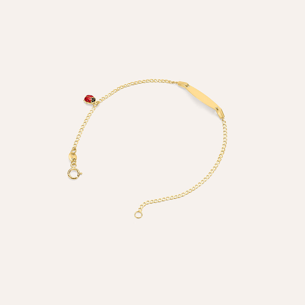 Bracciale Con Targhetta Holy Oro Giallo - Bracciali con Incisione Bambino | Stroili