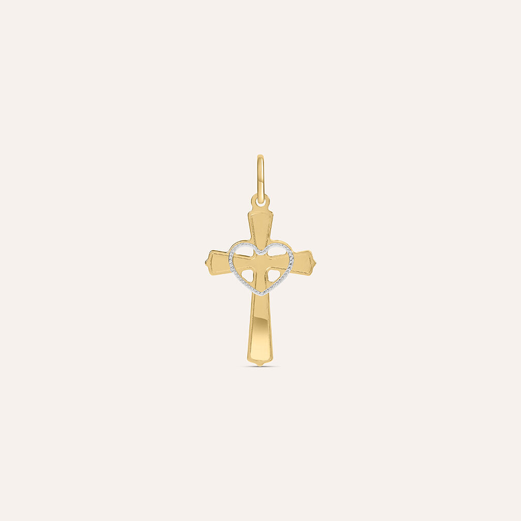 Pendente Holy Oro Bicolore - Ciondoli con Incisione Donna | Stroili