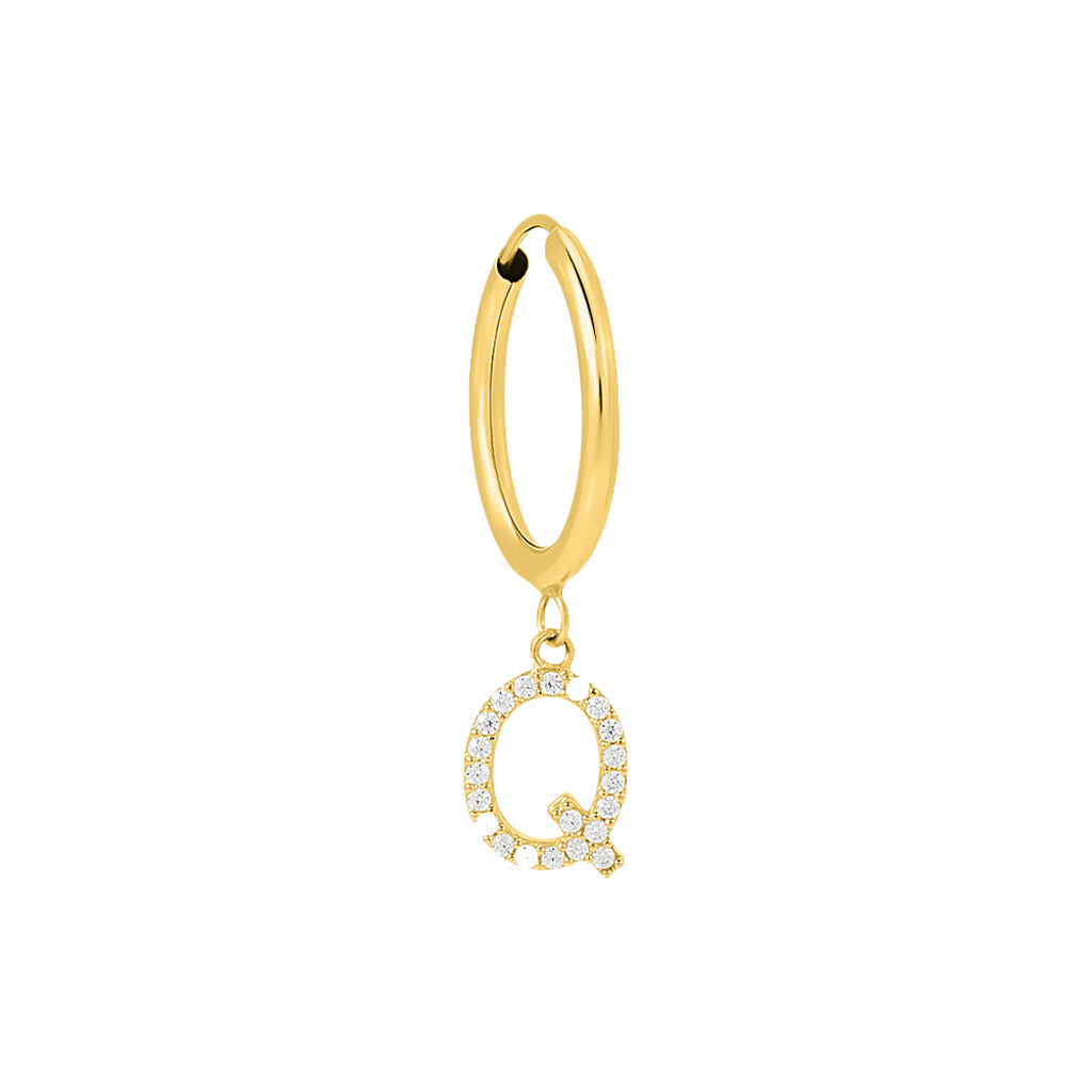 Mono Orecchino A Cerchio Toujours Oro Giallo Cubic Zirconia - Mono Orecchino Donna | Stroili