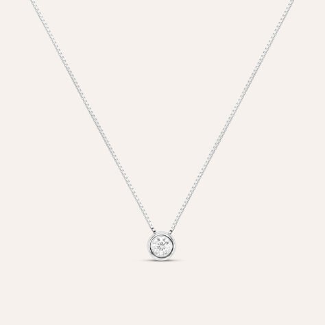 Collana Punto Luce Firmamenti Oro Bianco Diamante - Collane Punto Luce Donna | Stroili