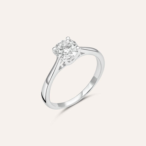 Anello Solitario Diamade Oro Bianco Diamante Lab-Grown - Anelli con Pietre Donna | Stroili