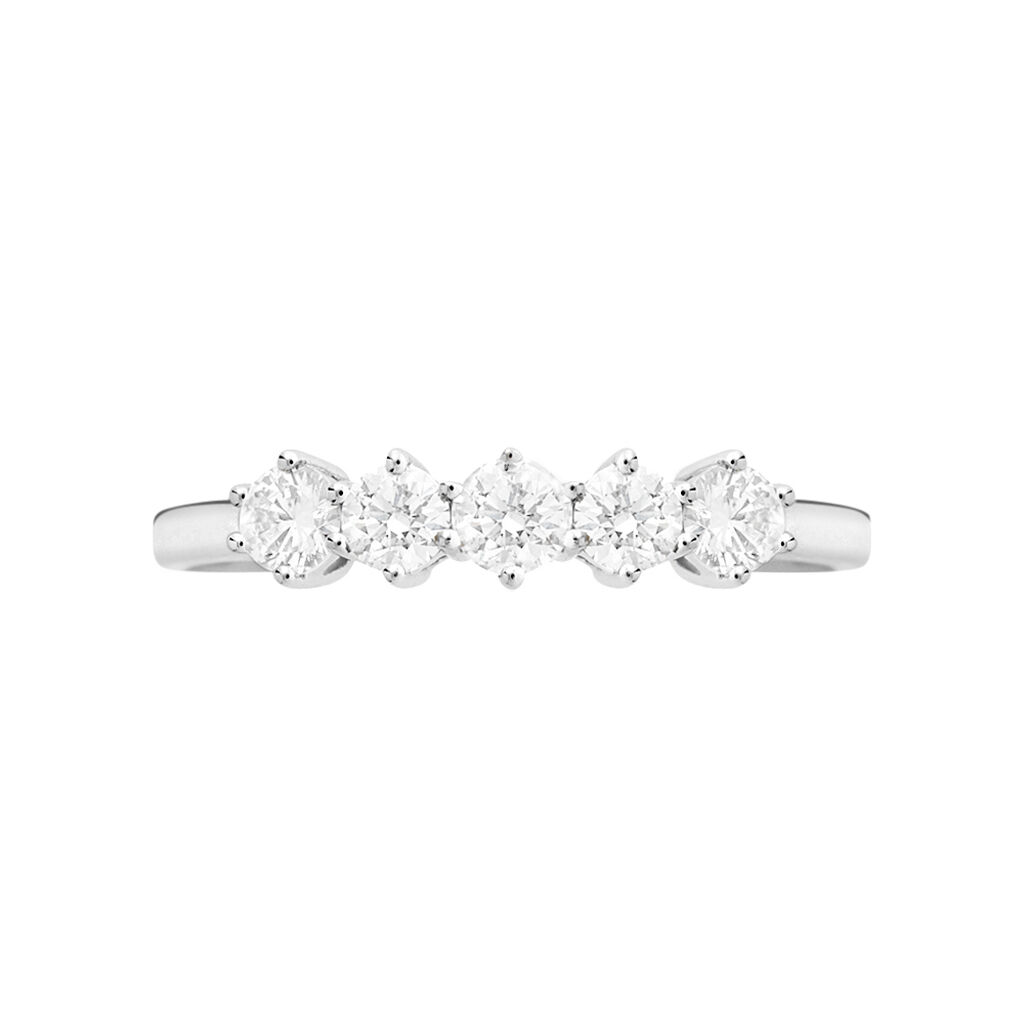 Anello Riviere Firmamenti Oro Bianco Diamante - Anelli Riviere Donna | Stroili