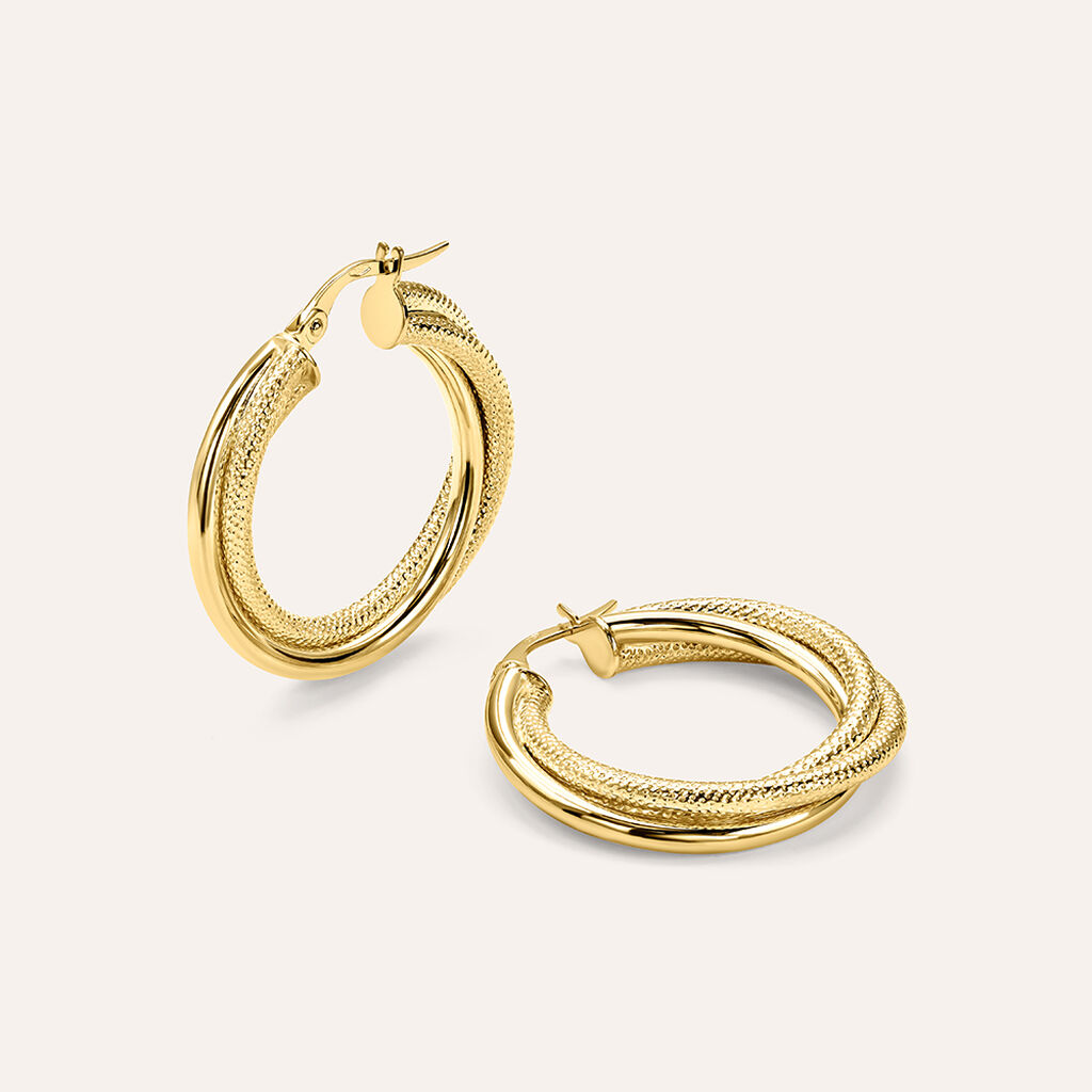 Orecchini A Cerchio Isabelle Oro Giallo