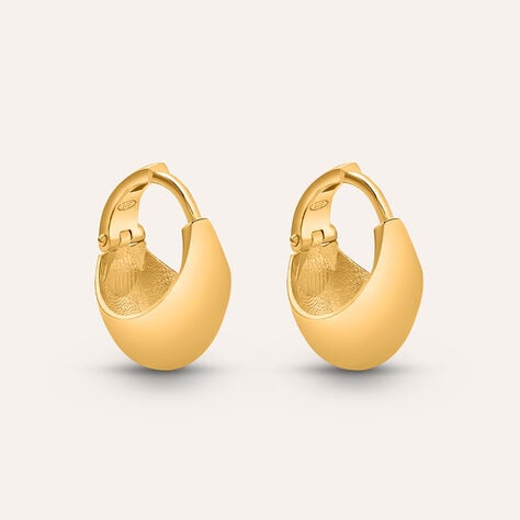 Orecchini A Cerchio Silver Collection Argento Dorato - Gioielli Donna | Stroili