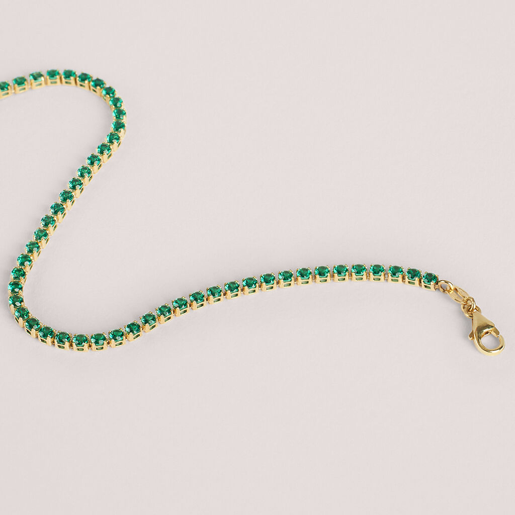 Bracciale Tennis Claire Oro Giallo Cubic Zirconia