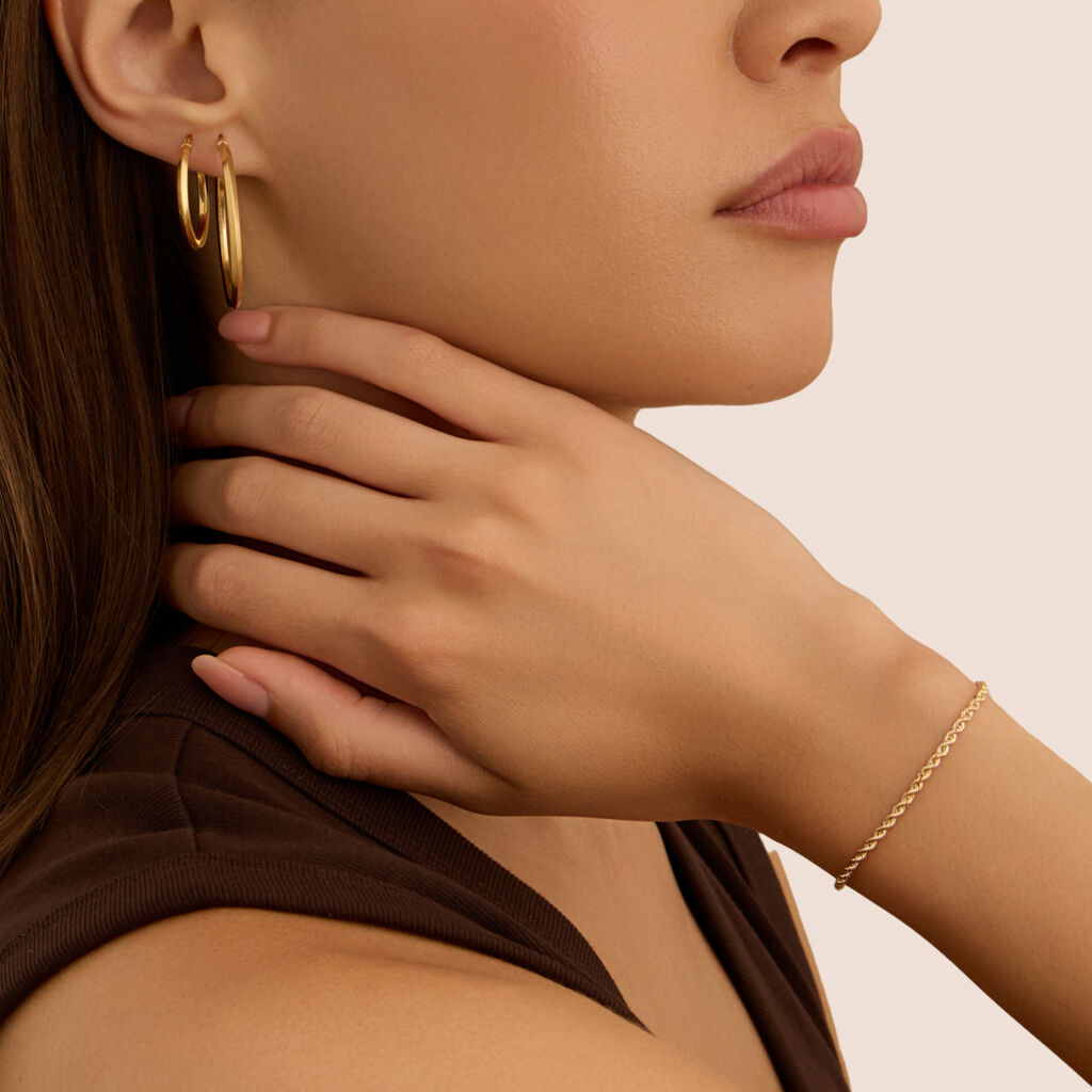 Orecchini A Cerchio Toujours Oro Giallo