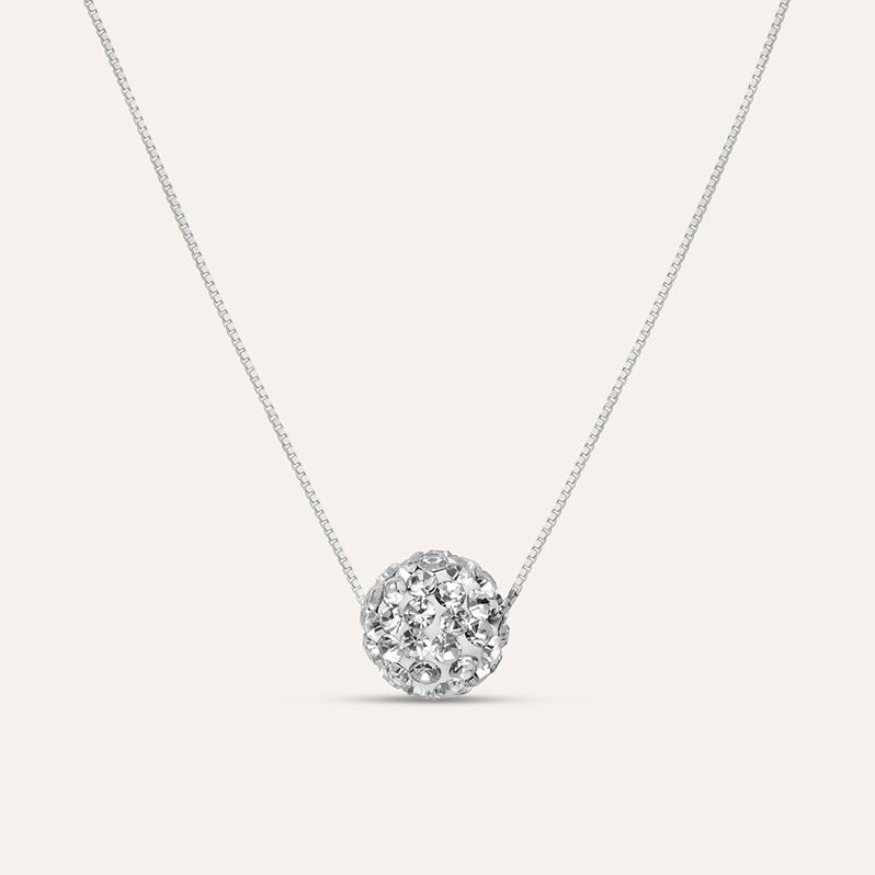 Collana Christelle Oro Bianco Cristallo - Collane Donna | Stroili