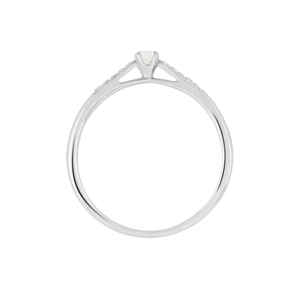 Anello Solitario Grace Oro Bianco Diamante - Anelli con Pietre Donna | Stroili