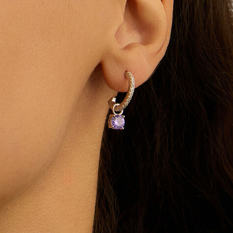 Charm per Orecchini a Cerchio Silver Rainbow Argento Rodiato Cubic Zirconia - Orecchini Componibili Donna | Stroili