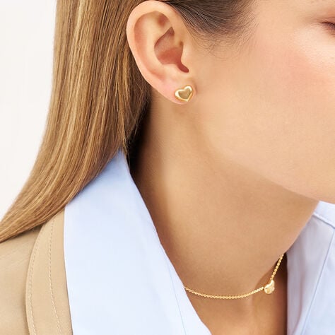 Orecchini Lobo Desideria Argento Nobile Dorato - Orecchini a Lobo Donna | Stroili