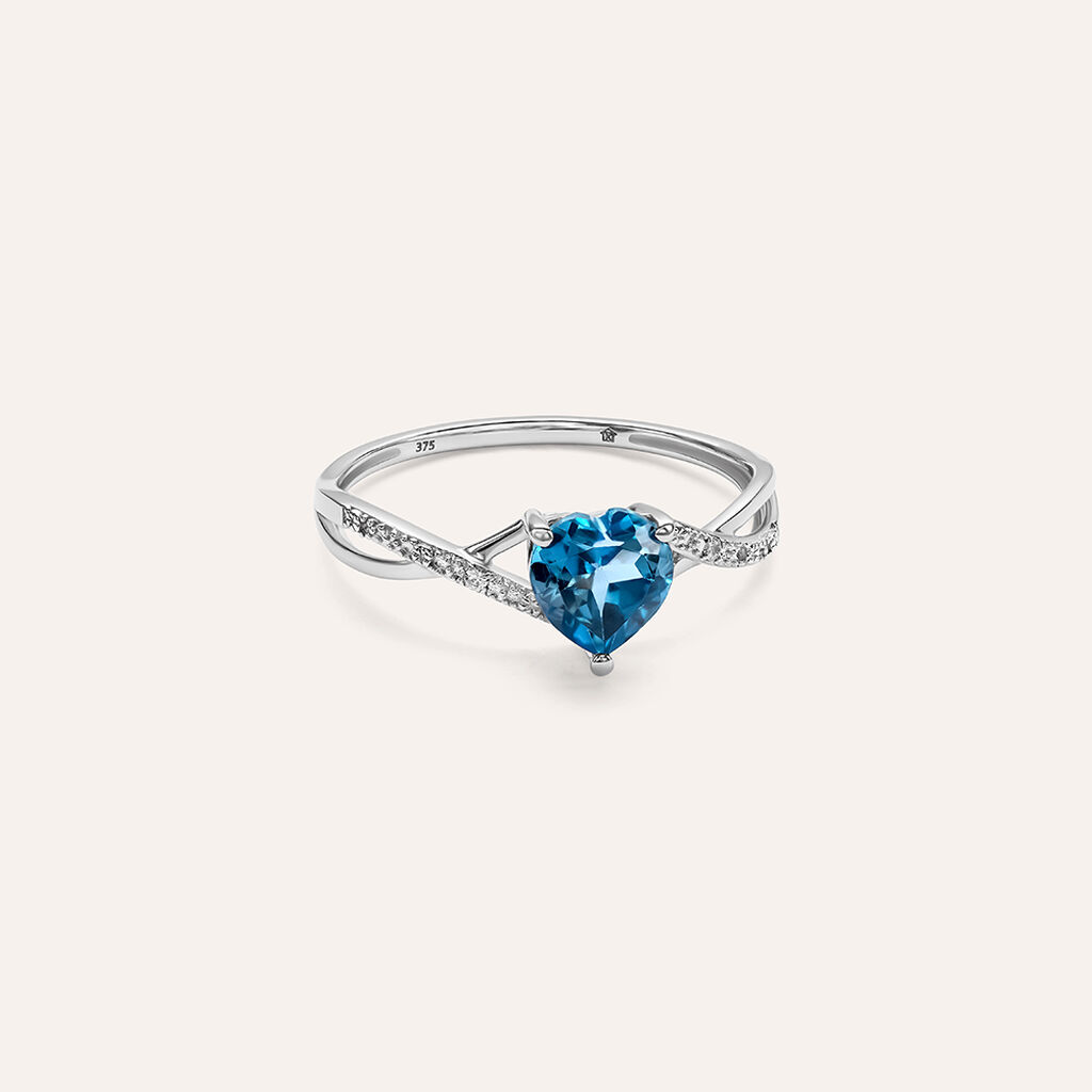 Anello Solitario Amélie Oro Bianco Topazio Cubic Zirconia - Gioielli Donna | Stroili