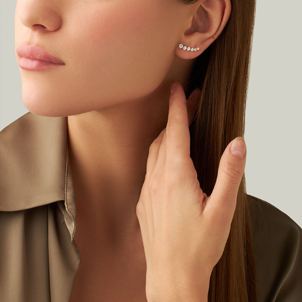 Orecchini Lobo Bon Ton Oro Giallo Cubic Zirconia - Orecchini a Lobo Donna | Stroili
