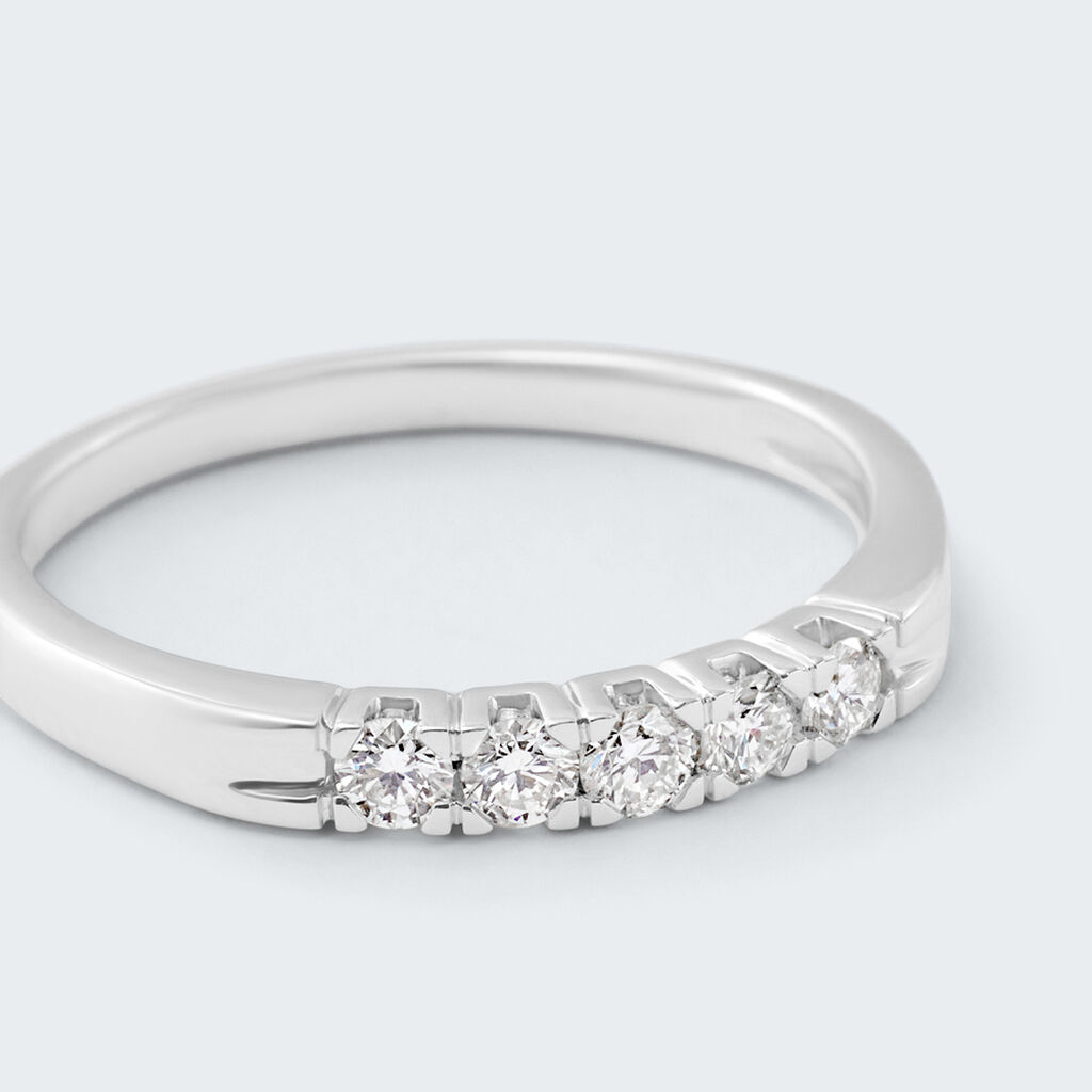 Anello Riviere Firmamenti Oro Bianco Diamante - Anelli Riviere Donna | Stroili