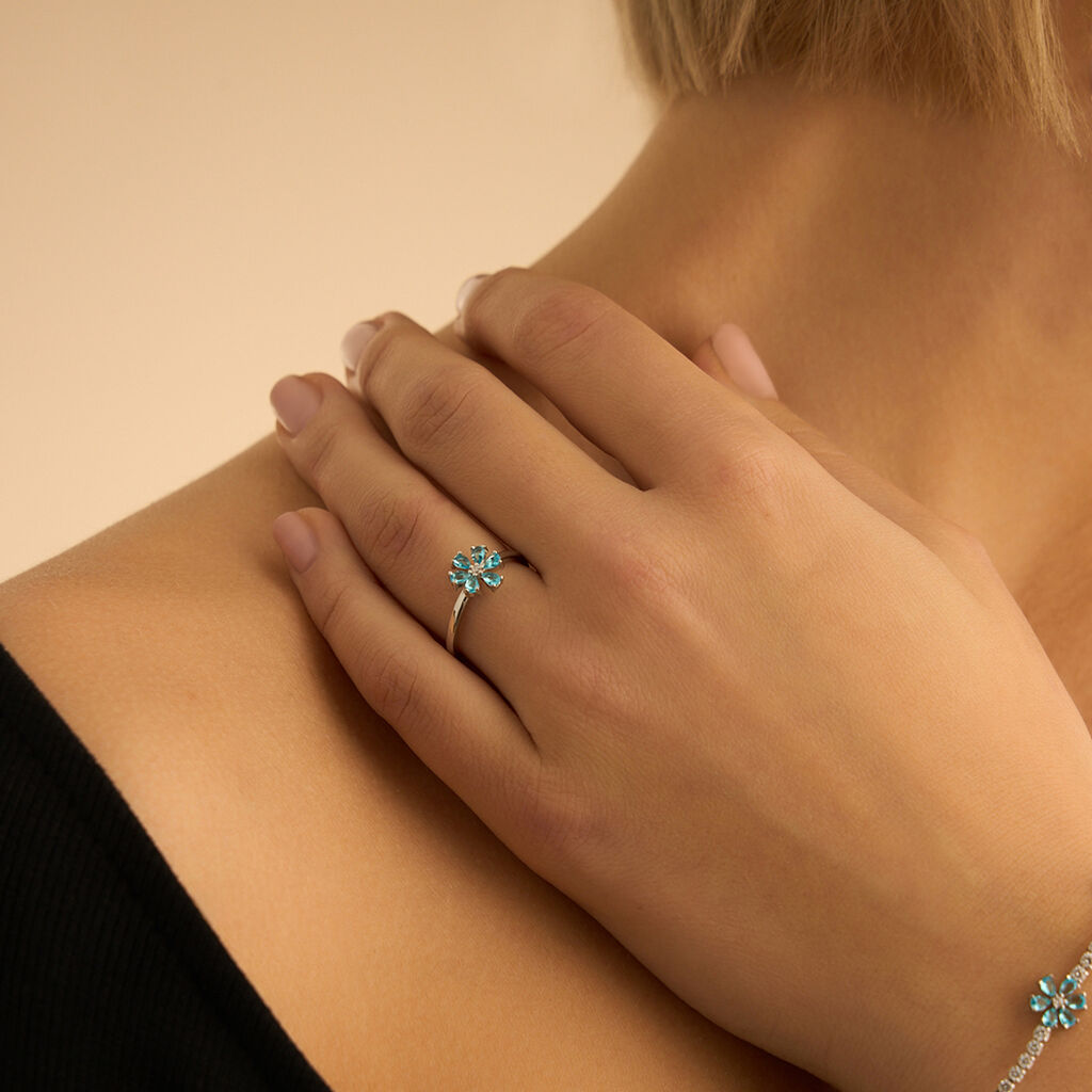 Anello Fantasia Romantic Shine Ottone Cristallo