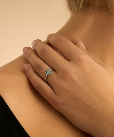 Anello Fantasia Romantic Shine Ottone Cristallo
