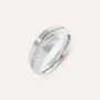 Anello Fascia Desideria Argento Nobile Rodiato Cubic Zirconia
