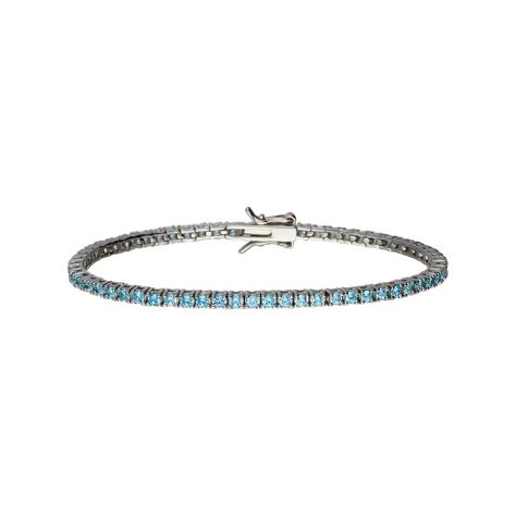 Bracciale Tennis Silver Rainbow Argento Rodiato Cubic Zirconia - Bracciali Tennis Donna | Stroili