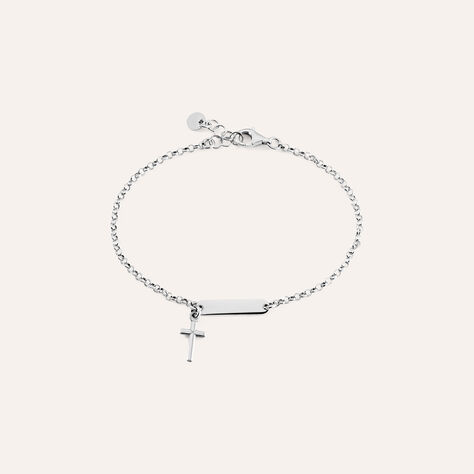 Bracciale Con Targhetta Silver Soul Argento Rodiato - Bracciali con Incisione Donna | Stroili