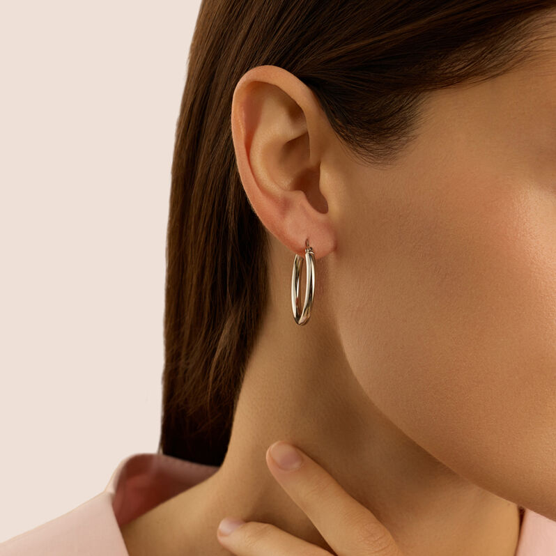 Orecchini A Cerchio Moonlight Acciaio - Orecchini a Cerchio Donna | Stroili
